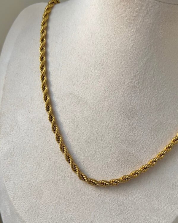 Alternative view of Çelik Klasik Zincir Kolye 40+5cm