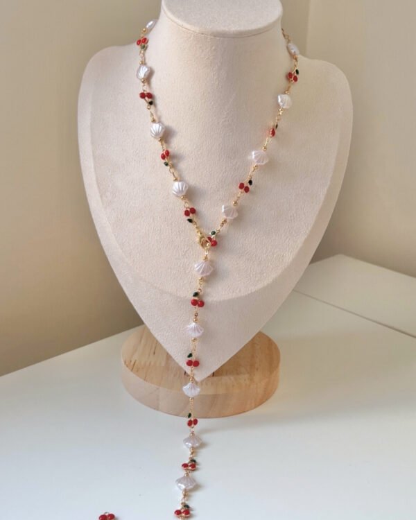 Vip İstiridye ve Kirazlı Y Kolye