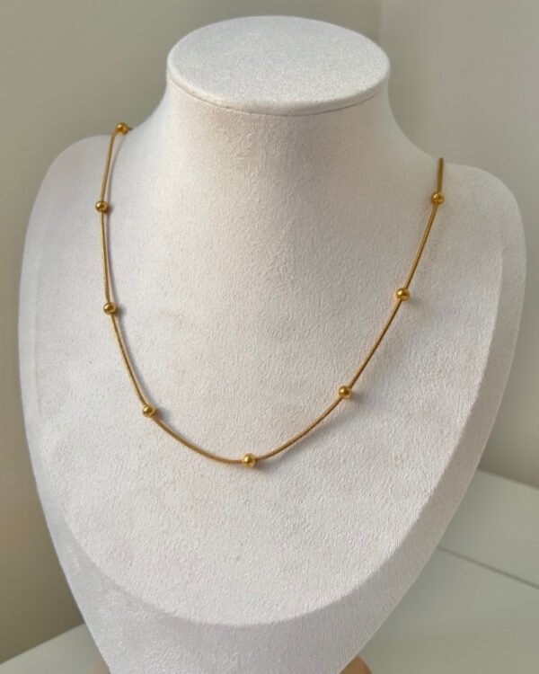 Çelik Dorika Zincir Kolye 40+6cm