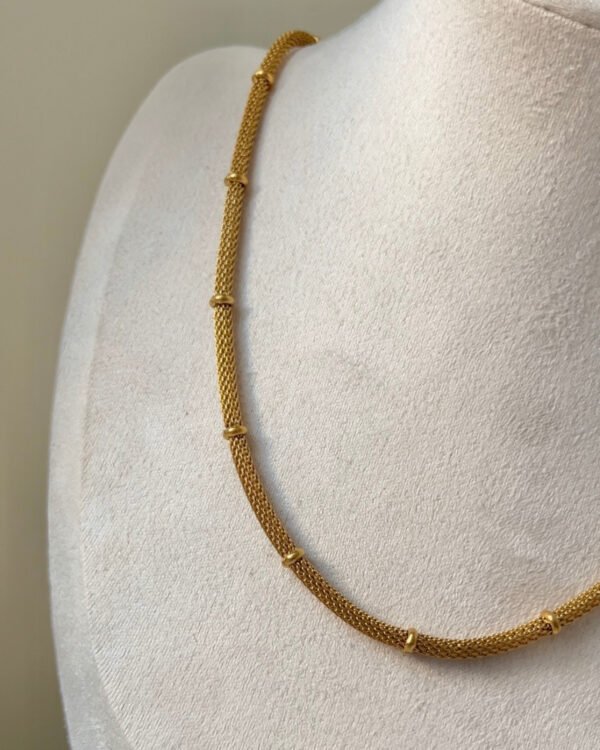 Alternative view of Çelik Dorika Detaylı Kolye 42+6cm