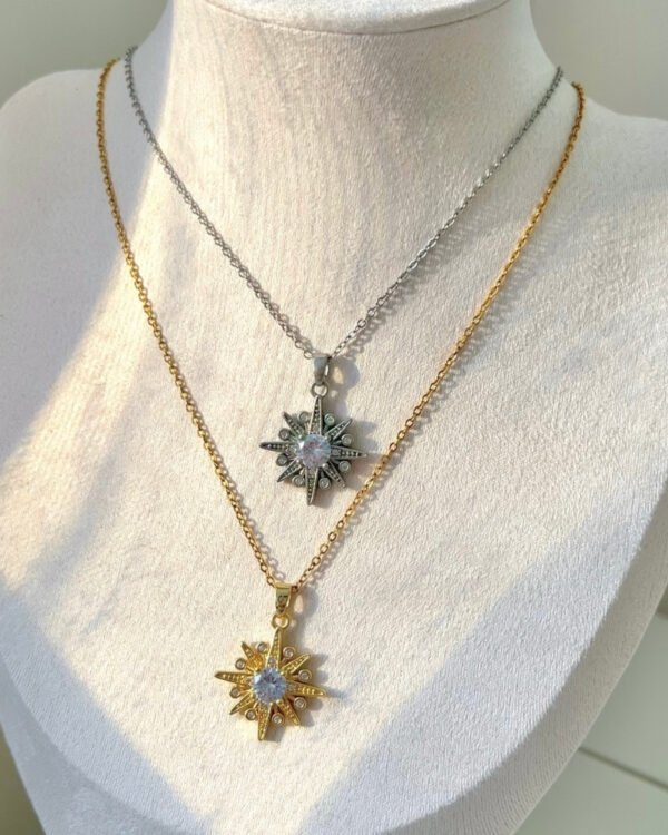 Çelik Yön Kolye 42+6cm