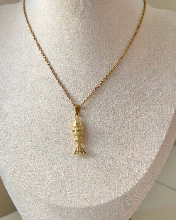 Çelik Balık Kolye 42+6cm