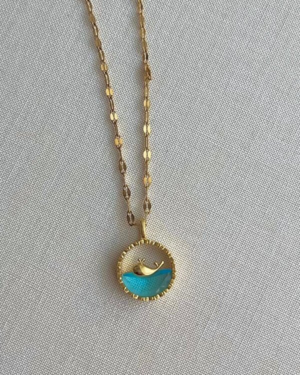 Alternative view of Çelik Balina Kolye 42+6cm