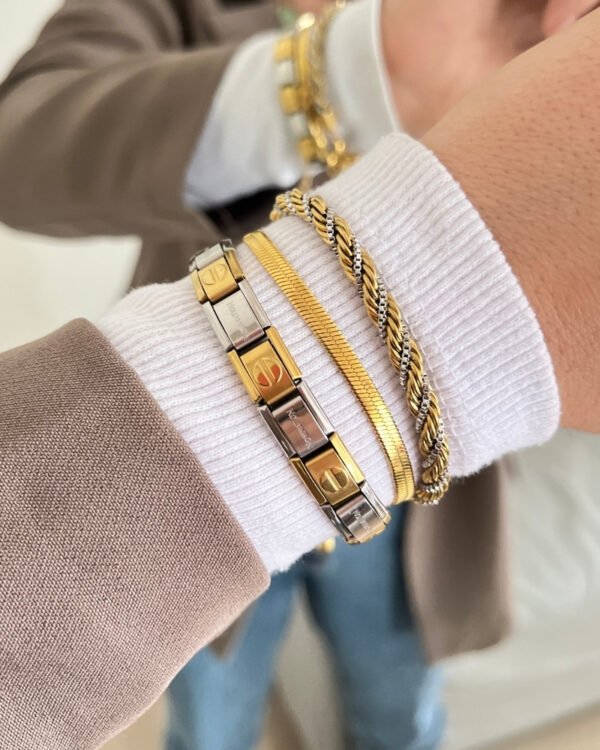 Alternative view of Çelik Mix Renkli Nomation Esnek Bileklik