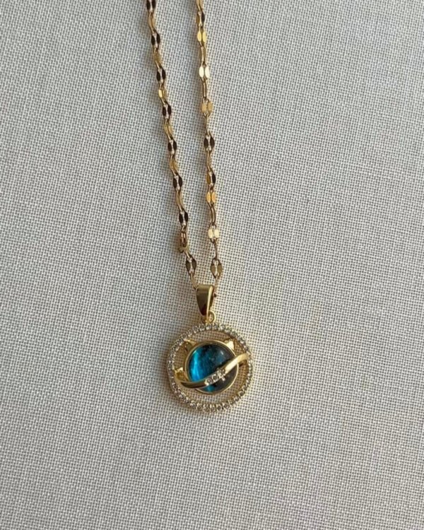 Çelik Gökyüzü Kolye 42+6cm