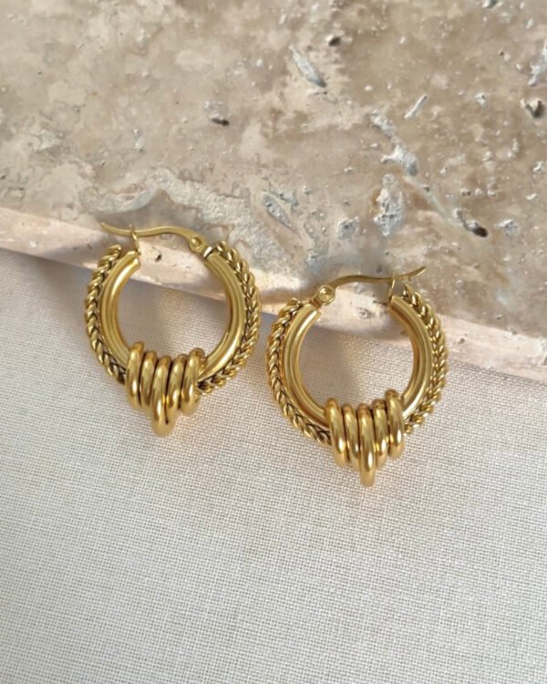 Çelik Halka Küpe Orta Boy