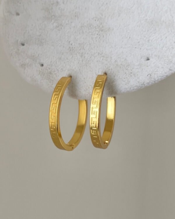 Çelik İnce Küpe Orta Boy