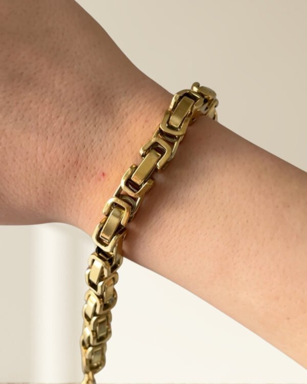 Alternative view of Çelik Kalın Zincir Bileklik