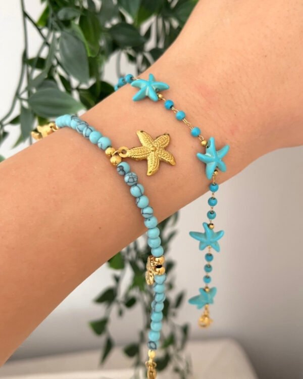 Alternative view of Çelik Mavi Yıldız Bileklik