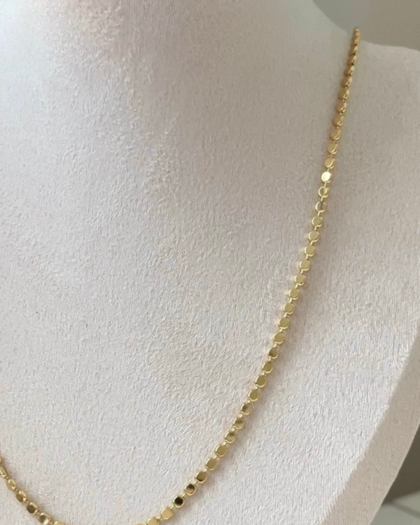 Alternative view of Çelik Pul Kolye Tekli 42+6cm