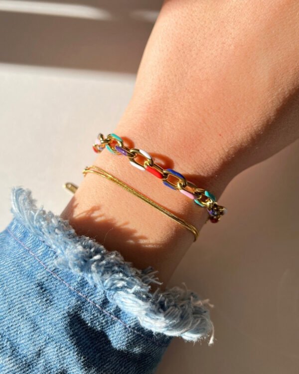 Alternative view of Çelik Renkli Bileklik 15+3cm