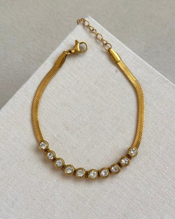 Çelik Taşlı Bileklik