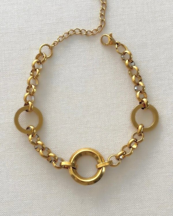 Çelik 3 Halkalı Zincir Bileklik