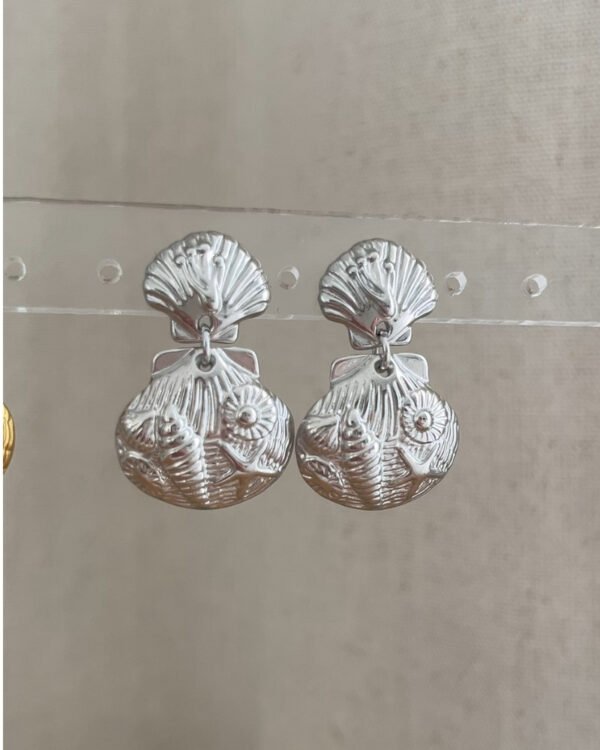 Alternative view of Çelik Yaz Temalı Küpe