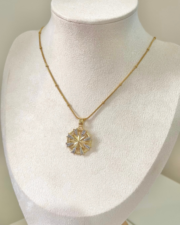 Çelik Yön Kolye 42+6cm