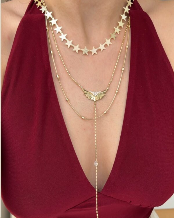 Alternative view of Altın Kaplama Y Kolye