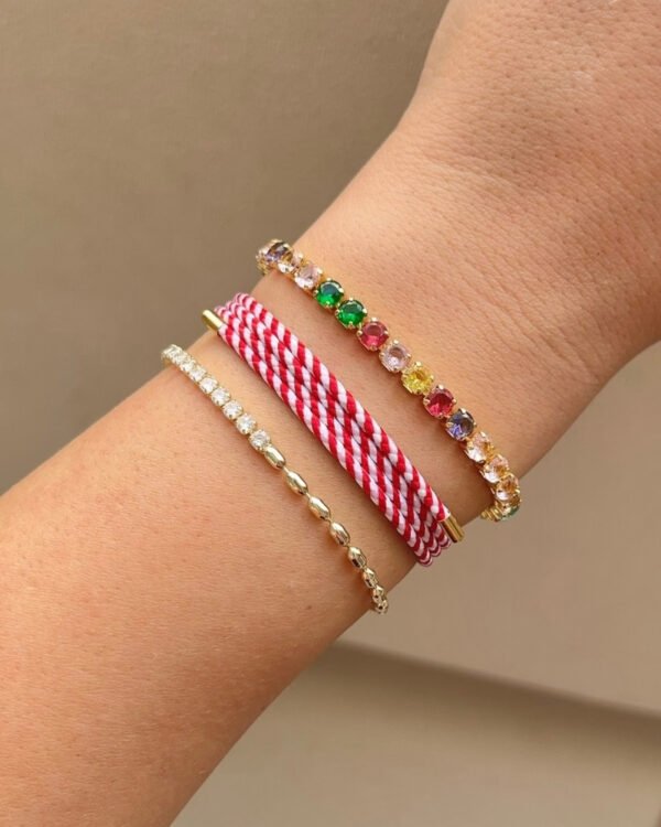 Mıknatıslı Ayarlanabilir Kırmızı Bileklik