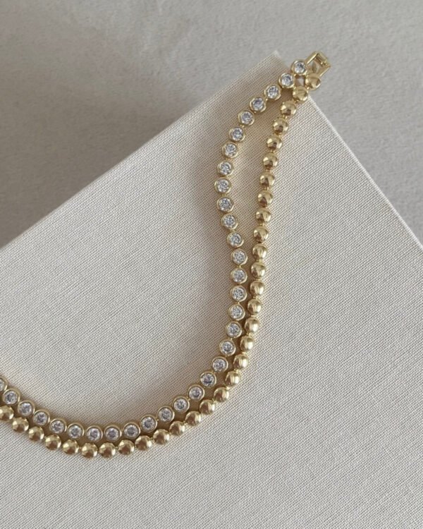 Xuping Taşlı 2li Bileklik 16+2cm