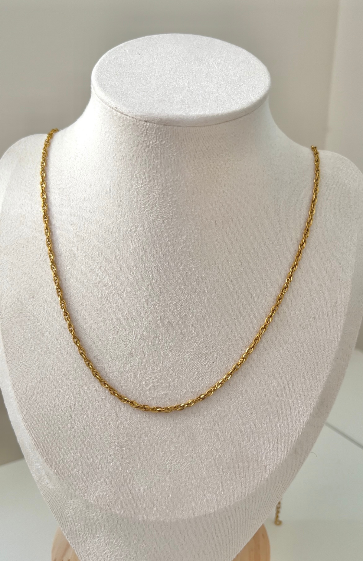 Çelik Geçmeli Zincir Kolye 60+5cm