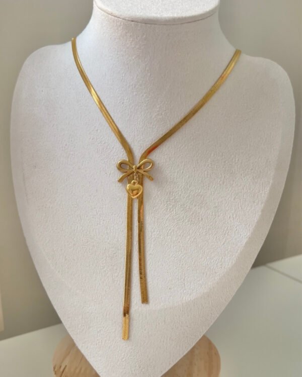 Çelik Fiyonklu Y Kolye