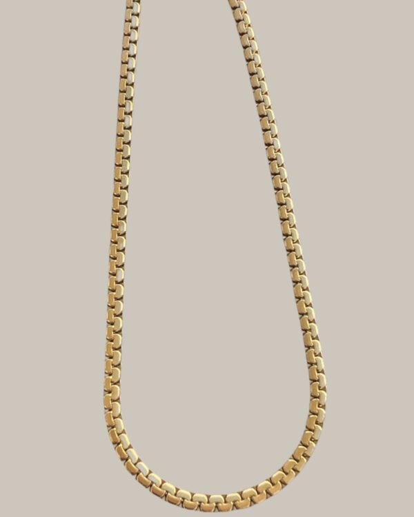 Çelik Desenli Kolye 42+6cm