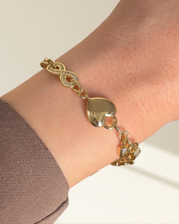 Xuping Kalpli ve Taşlı Bileklik