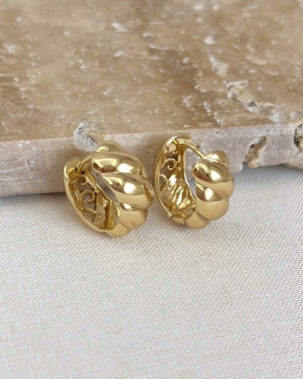 Xuping Çizgili Minimal Küpe