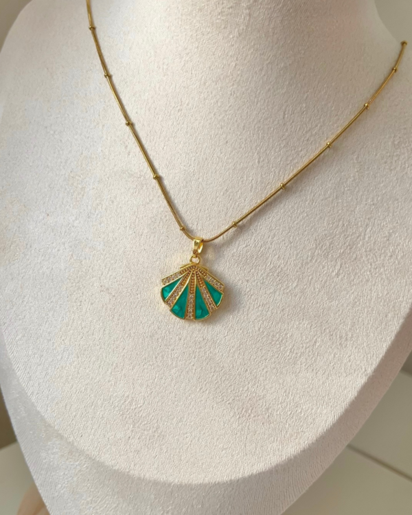 Çelik Midye Kolye 42+6cm