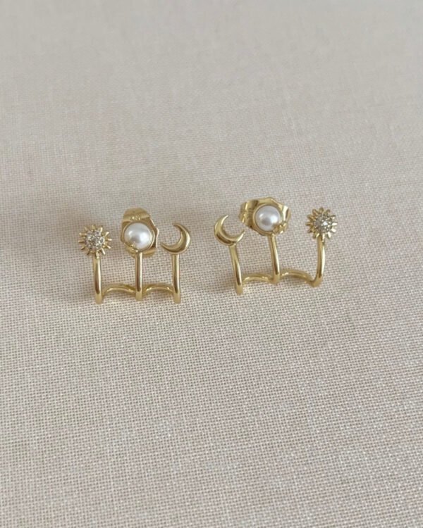 Xuping 3 Görünümlü Minimal Küpe