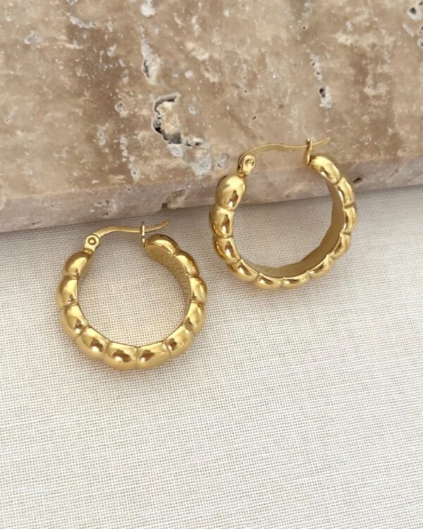 Çelik Klasik Halka Küpe